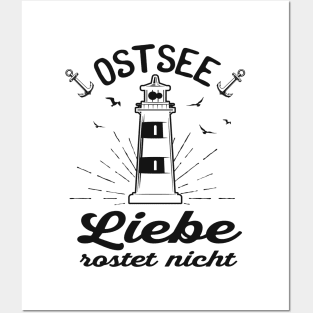 Ostsee Spruch Liebe Meer Posters and Art